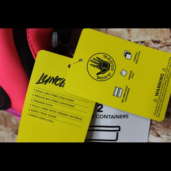 Body Glove | Umami in Pink Lunch Tote w/containers - Picture 8 of 9